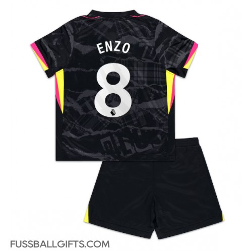 Chelsea Enzo Fernandez #8 Fußballbekleidung 3rd trikot Kinder 2024-25 Kurzarm (+ kurze hosen)